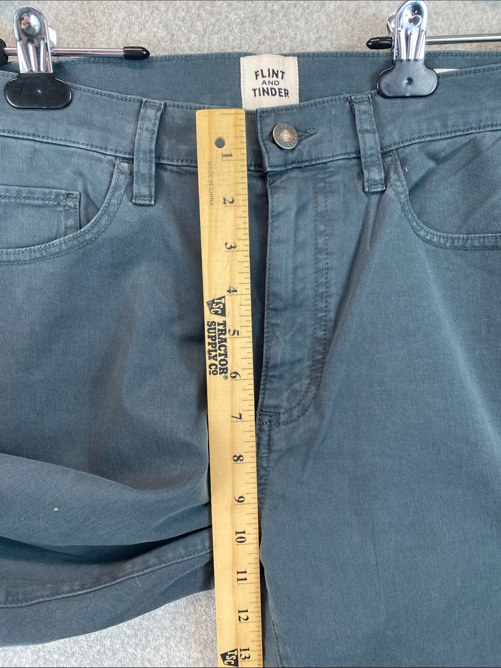 Flint And Tinder Chino Pants Men’s 32x32 straight Fit Gray Cotton office casual - Picture 5 of 11